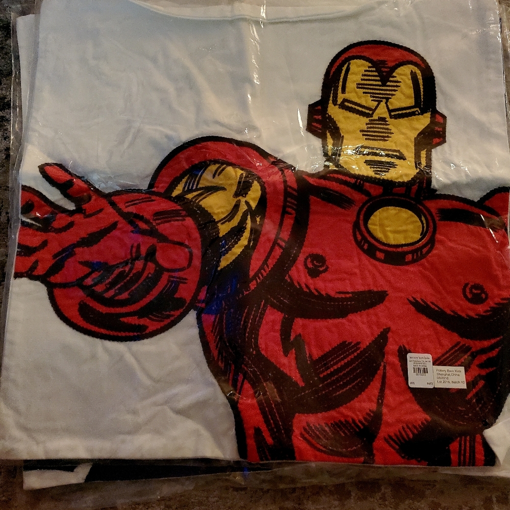 Brand new Iron man pillow cover 20 by 20 pottery barn